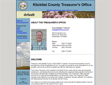 Tablet Screenshot of klickitatcountytreasurer.org